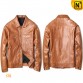 Brown Leather Biker Jacket Men CW808053 | CWMALLS.COM