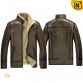 Brown Leather Sheepskin Jacket CW856077 www.cwmalls.com