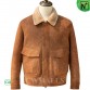 Camel Sheepskin Aviator Jacket CW825936 | CWMALLS.COM
