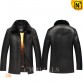 Convertible Mink Lined Leather Coat CW890137 | CWMALLS.COM