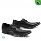 Croc-Embossed Leather lace up CW725618 | CWMALLS.COM