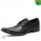 Croc-Embossed Leather Shoes CW725618 | CWMALLS.COM
