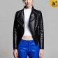 Cropped Leather Moto Jacket CW614002 www.cwmalls.com