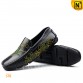 Embroidered Leather Loafers CW708222 | CWMALLS.COM 