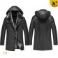 Hooded Sheepskin Leather Coat CW856044 www.cwmalls.com
