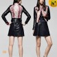 Leather Cropped Jacket Women CW614004 www.cwmalls.com