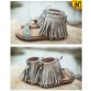 Leather Fringe Sandals CW305228 www.cwmalls.com