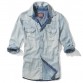 Light Blue Denim Shirt Mens CW114220 www.cwmalls.com