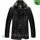 Men Quilted Leather Pea Coat CW880060 | CWMALLS.COM