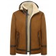 Men sheepskin hooded jacket CW826172 | CWMALLS.COM