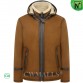 Men Sheepskin Shearling Hooded Jacket CW826172 | CWMALLS.COM