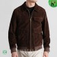 Men Suede Leather Bomber Jacket CW825835 | CWMALLS.COM