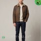 Mens Sheepskin Shearling Bomber Jacket CW826135 | CWMALLS.COM