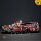 Printed Leather Moccasins Shoes CW708220 | CWMALLS.COM