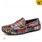 Printed Leather Moccasins CW708220 | CWMALLS.COM