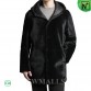 Reversible Sheepskin Coat with Hood CW826333 | CWMALLS.COM