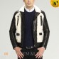 Shearling Leather Bomber Jacket CW861277 www.cwmalls.com