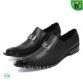 Trendy Leather Dress Loafer Black CW725616 | CWMALLS.COM